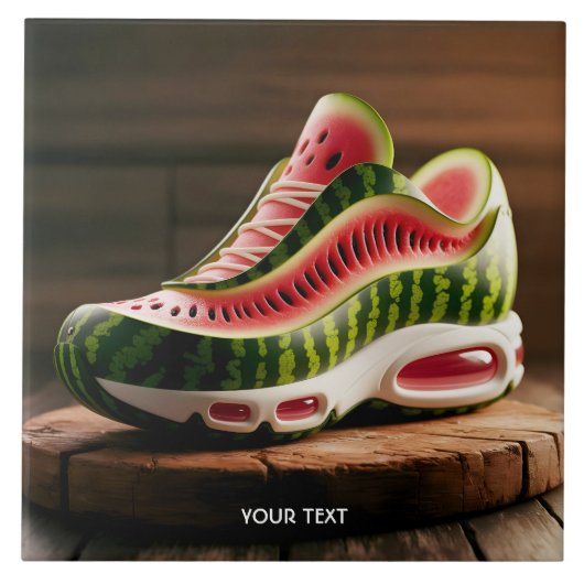 Fantasy Cute Watermelon Sport Shoes Tegeltje (Voorkant)