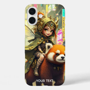 Fantasy Cute Wilde Panda Rit iPhone 16 Plus Hoesje