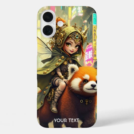 Fantasy Cute Wilde Panda Rit Case-Mate iPhone Case (Achterkant)