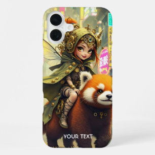 Fantasy Cute Wilde Panda Rit iPhone 16 Plus Hoesje