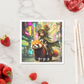 Fantasy Cute Wilde Panda Rit Servet (Insitu)