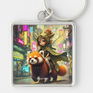 Fantasy Cute Wilde Panda Rit Sleutelhanger