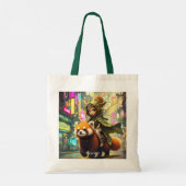 Fantasy Cute Wilde Panda Rit Tote Bag (Achterkant)