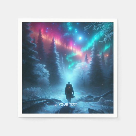 Fantasy Cute Winterpad Sneeuw Servet (Voorkant)