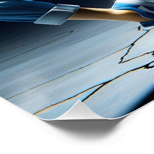 Fantasy Cute Young Dancing Girl Perfect Poster (Hoek)