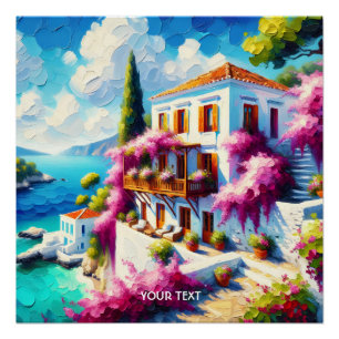 Fantasy Cute Zee Villa Huis Perfect Poster