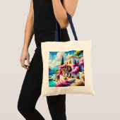 Fantasy Cute Zee Villa Huis Tote Bag (Voorkant (product))