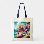 Fantasy Cute Zee Villa Huis Tote Bag (Achterkant)