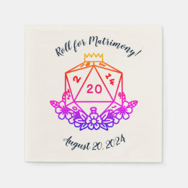 Fantasy D & D bruiloft / vrijgezellenfeest Servet