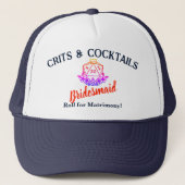 Fantasy/D&D: Crits & Cocktails Bachelorette Trucker Pet (Voorkant)