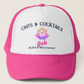 Fantasy/D&D: Crits & Cocktails Bachelorette Trucker Pet (Voorkant)
