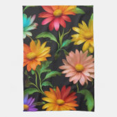 Fantasy Daisy Pattern Keuken Handdoeken (Verticaal)