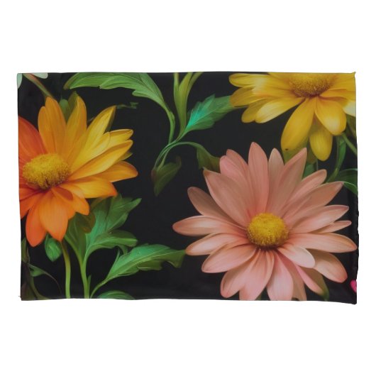 Fantasy Daisy Pattern Kussensloop (Voorkant)