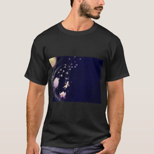 Fantasy Dandelion Moon T-shirt (Voorkant)