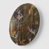 Fantasy Dansend op de Balcony Wall Clock Grote Klok (Hoek)