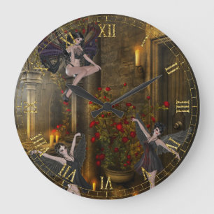 Fantasy Dansend op de Balcony Wall Clock Grote Klok