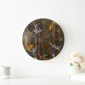 Fantasy Dansend op de Balcony Wall Clock Grote Klok (Huis)
