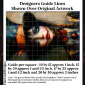 Fantasy Dark Gothic Alice Portrait DW5B Decoupage Tissuepapier