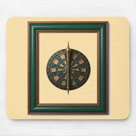 Fantasy Dart Bord Met Futuristische Dart Muismat (Voorkant)