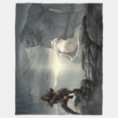 FANTASY DEMON met AX Fleece Deken (Voorkant)