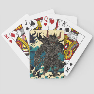 Fantasy Demons - Japanse houtsnede stijl 1 Pokerkaarten