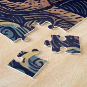 Fantasy Demons - Japanse houtsnede stijl (4) Legpuzzel (Zijkant)