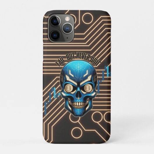 Fantasy Design | Crypto Btc | Motivatie | Blauw Case-Mate iPhone Case (Achterkant)