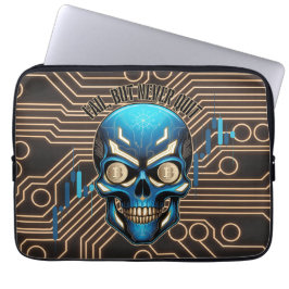 Fantasy Design | Crypto Btc | Motivatie | Blauw Laptop Sleeve