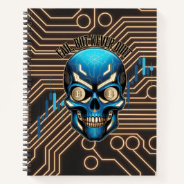 Fantasy Design | Crypto Btc | Motivatie | Blauw Notitieboek