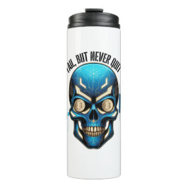 Fantasy Design | Crypto Btc | Motivatie | Blauw Thermosbeker