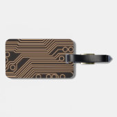 Fantasy Design | Crypto Btc | Motivation | Blue Bagagelabel (Achterkant horizontaal)