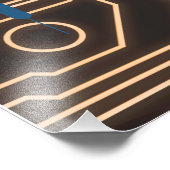 Fantasy Design | Crypto Btc | Motivation | Blue Foto Afdruk (Hoek)