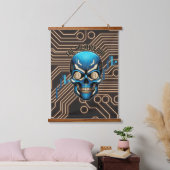 Fantasy Design | Crypto Btc | Motivation | Blue Hangend Wandkleed (Slaapkamer)