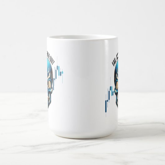 Fantasy Design | Crypto Btc | Motivation | Blue Magische Mok (Midden)