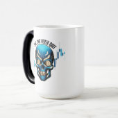 Fantasy Design | Crypto Btc | Motivation | Blue Magische Mok (Voorkant links)