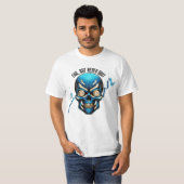 Fantasy Design | Crypto Btc | Motivation | Blue T-shirt (Voorkant volledig)