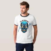 Fantasy Design | Crypto Btc | Motivation | Blue T-shirt (Voorkant volledig)