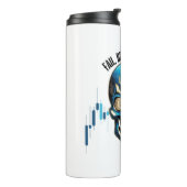 Fantasy Design | Crypto Btc | Motivation | Blue Thermosbeker (Gedraaid links)