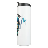 Fantasy Design | Crypto Btc | Motivation | Blue Thermosbeker (Geroteerd rechts)