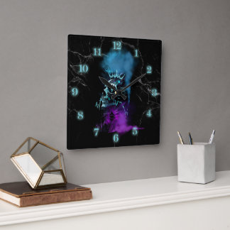 Fantasy Design | Cryptocurrency | Ethereum Marble Vierkante Klok