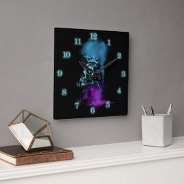 Fantasy Design | Cryptocurrency | Ethereum Vierkante Klok