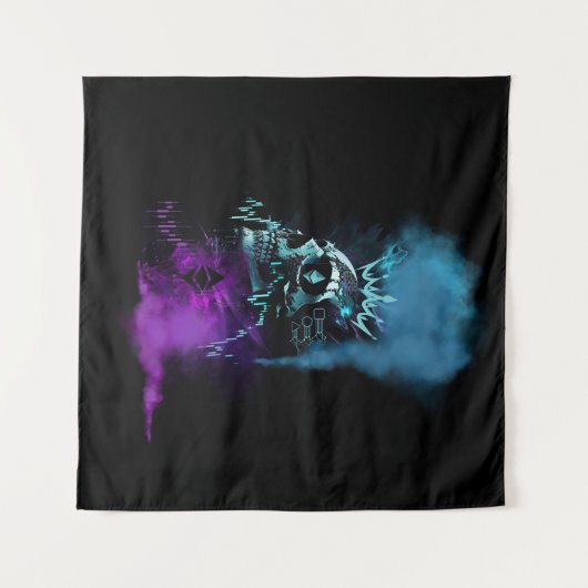 Fantasy Design | Cryptocurrency | Ethereum Wandkleed (Voorkant (horizontaal))