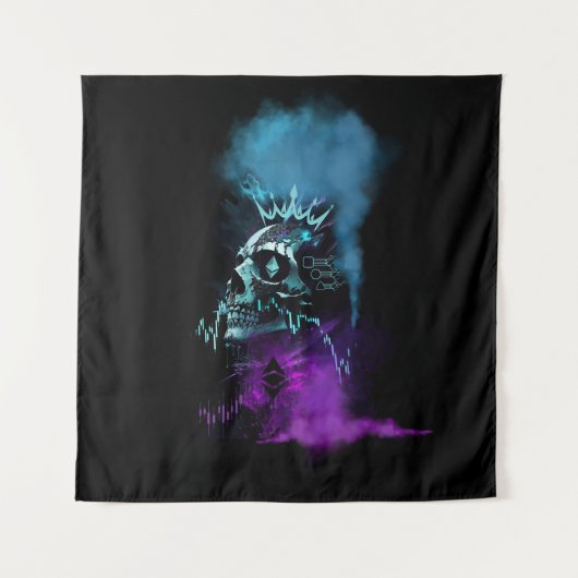 Fantasy Design | Cryptocurrency | Ethereum Wandkleed (Voorkant)