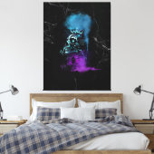Fantasy Design | Cryptovaluta | Ethereum Marmer Canvas Afdruk (Insitu (Slaapkamer))