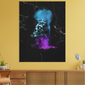 Fantasy Design | Cryptovaluta | Ethereum Marmer Canvas Afdruk (Insitu (Woonkamer))