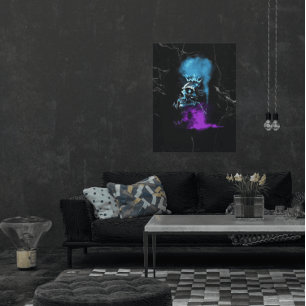 Fantasy Design   Cryptovaluta   Ethereum Marmer Canvas Afdruk
