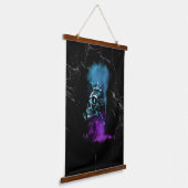 Fantasy Design | Cryptovaluta | Ethereum Marmer Hangend Wandkleed (Gebogen)