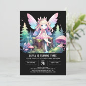 Fantasy Design Fairy Verjaardag Kaart (Staand voorkant)
