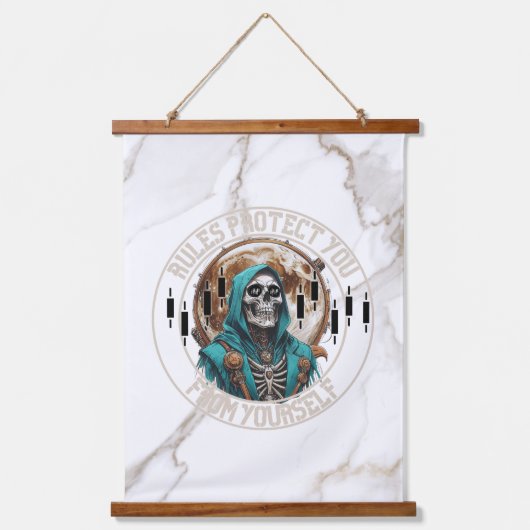Fantasy Design Marble | Grim Reaper | Motivation Hangend Wandkleed (Voorkant)