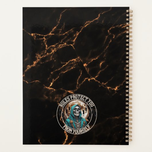 Fantasy Design marble | Grim Reaper | Motivation Planner (Achterkant)
